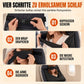 Set aus integriertem Memory-Foam-Reisekissen und 3D-abdunkelnder Schlafmaske zur Nackenstütze auf Reisen