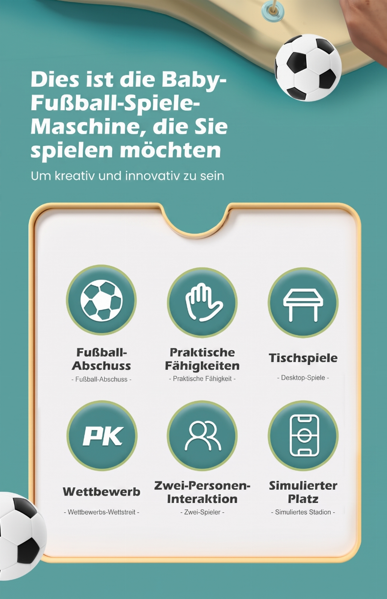 Mini-Tischfußballspiel 🔥