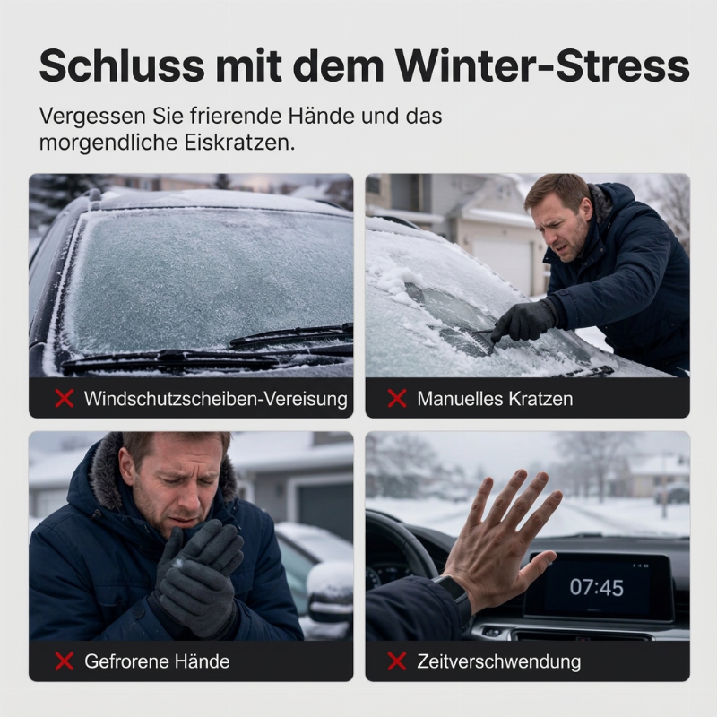 🚗 50% RABATT! ❄️ Magnetische Windschutzscheibenabdeckung – Oxford, 6 Magnete & Diebstahlschutz ✨