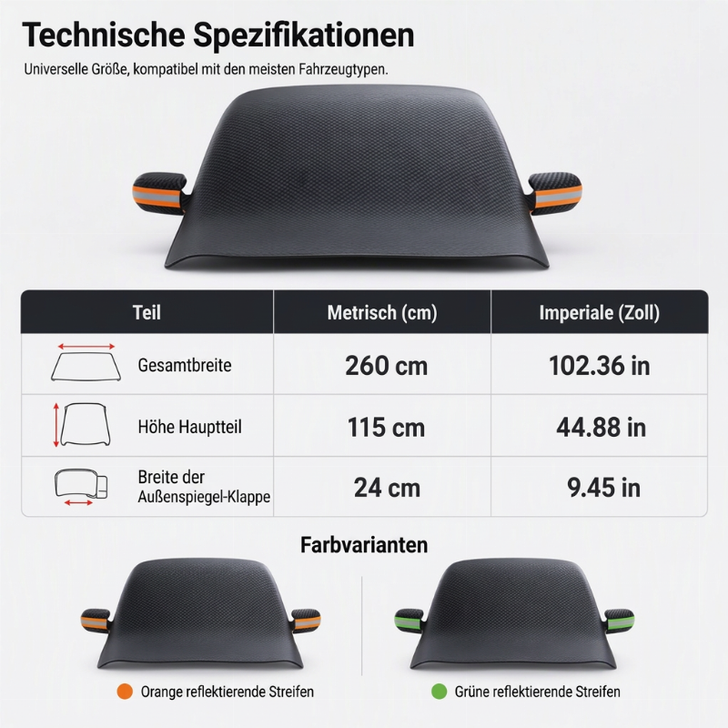 🚗 50% RABATT! ❄️ Magnetische Windschutzscheibenabdeckung – Oxford, 6 Magnete & Diebstahlschutz ✨
