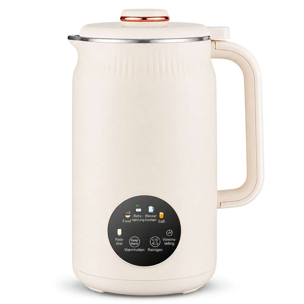 🥛 JETZT 50% RABATT! 🌿 Automatischer Sojamilchbereiter & Mixer – 1500 ml, Filterfrei, 10 Klingen & 304 Edelstahl – Multifunktional für 4-5 Personen ⚡