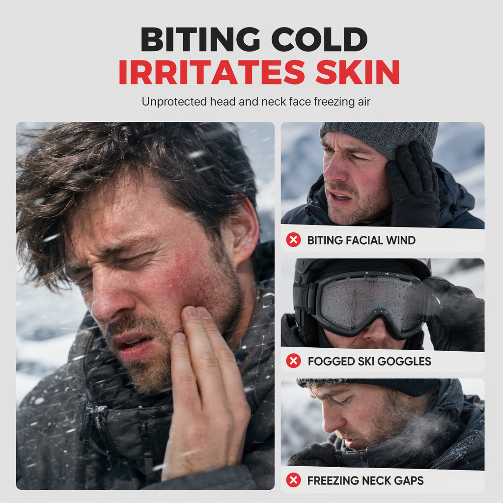 🧣 🔥 Warme Gesichtsmaske (Sturmhaube) – Perfekt für Outdoor-Aktivitäten ✨