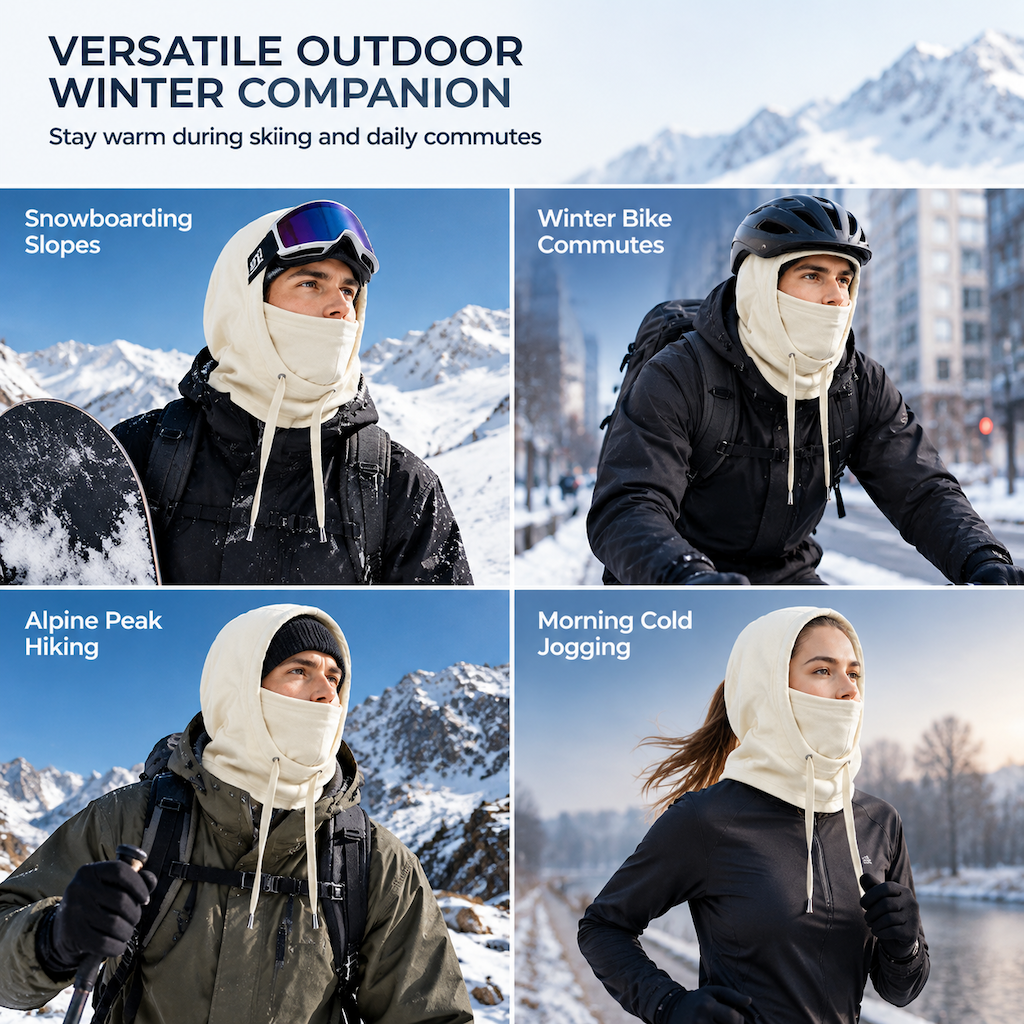 🧣 🔥 Warme Gesichtsmaske (Sturmhaube) – Perfekt für Outdoor-Aktivitäten ✨