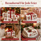 🎄 Nur für kurze Zeit 50% Rabatt! 🐄 Weihnachtliche Geschenkpapierrolle mit schottischem Hochland-Rind und Blumenmotiv – doppelseitig, dick, große Rolle ✨