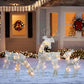 🎄🦌LED-Weihnachtsrentier-Set mit Schleife – dekorative Rentierfamilie für drinnen und draußen