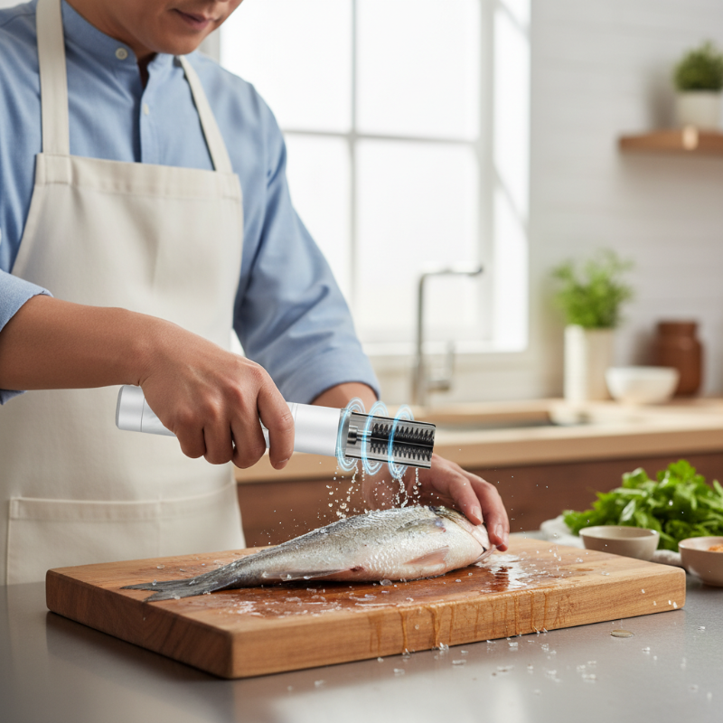 🐟 50% RABATT! ⚡ Elektrischer Fischschupper – Kabellos, Edelstahl & IPX7 ✨