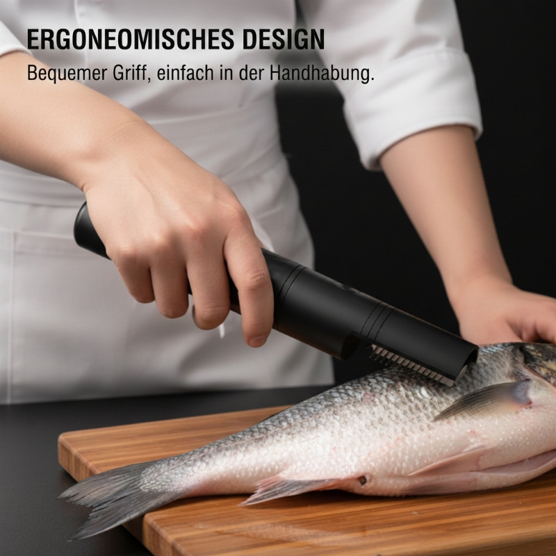 🐟 50% RABATT! ⚡ Elektrischer Fischschupper – Kabellos, Edelstahl & IPX7 ✨