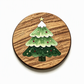 Tannenbaum-Untersetzer aus Holz für Kaffeetassen und Heißgetränke