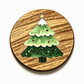 Tannenbaum-Untersetzer aus Holz für Kaffeetassen und Heißgetränke