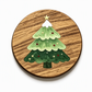 Tannenbaum-Untersetzer aus Holz für Kaffeetassen und Heißgetränke