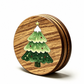 Tannenbaum-Untersetzer aus Holz für Kaffeetassen und Heißgetränke