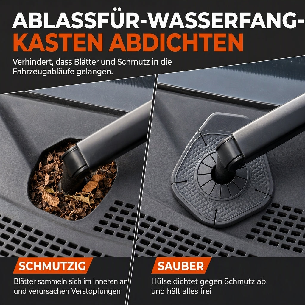 Staubschutz für die Armlochung der Frontscheibe