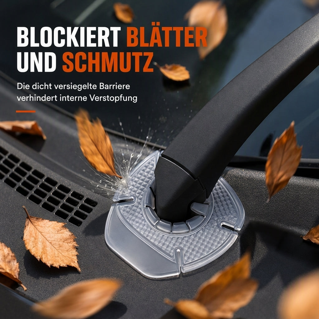 Staubschutz für die Armlochung der Frontscheibe