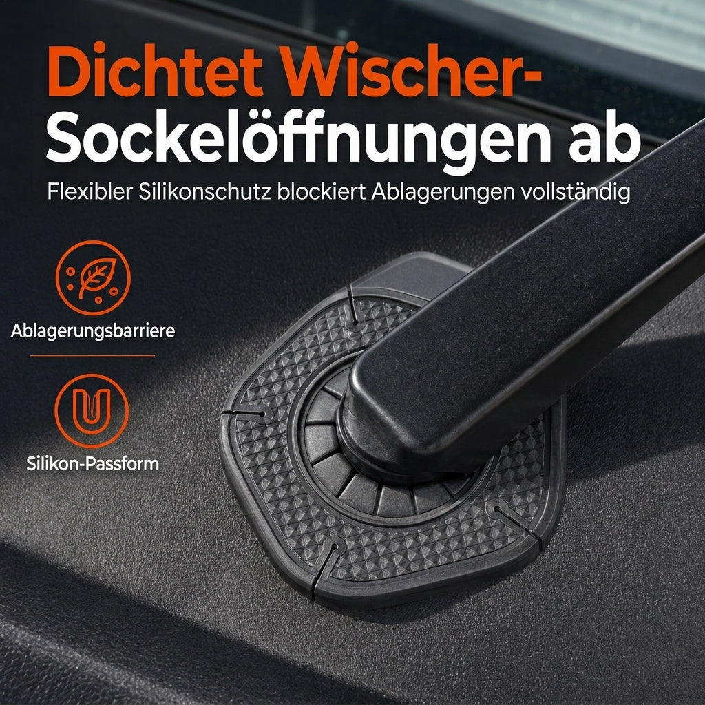 Staubschutz für die Armlochung der Frontscheibe