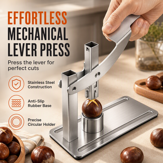 🌰 LIMITIERTES ANGEBOT 50% RABATT! ✨ Edelstahl Nussknacker – Kraftsparend, Stabil, Langlebig 🔪