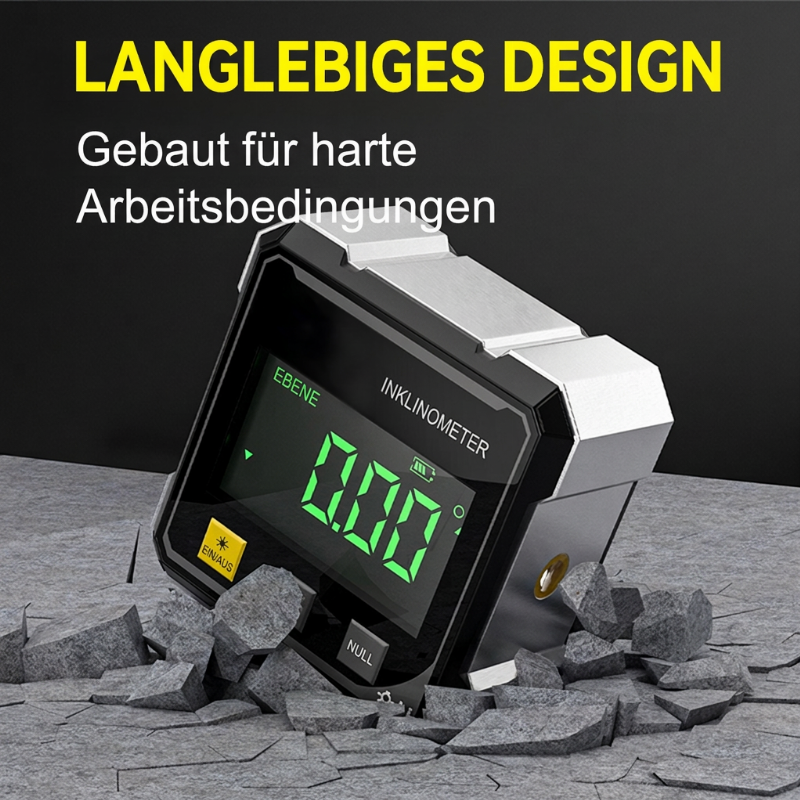 📢📢50 % RABATT !! ⏰ 4-seitige magnetische digitale Winkelmessgerät mit Laser