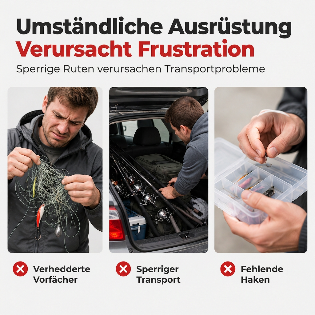 🎣 50% RABATT! 💥 4-teilige Glasfaser-Meerangelrute – Weitwurf & robust ✨