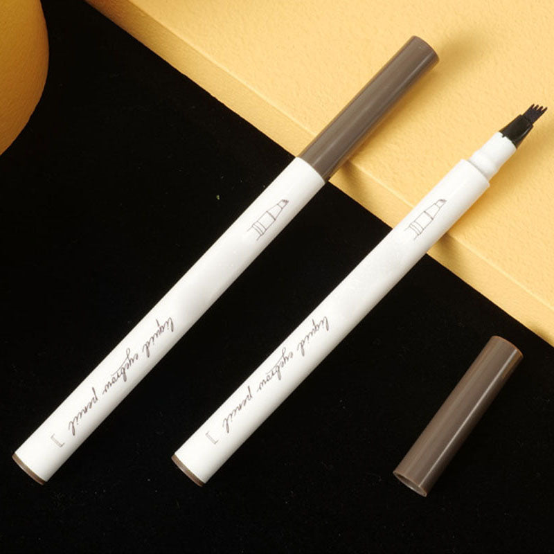 ⏳Zeitlich begrenztes Angebot⏳ Flüssiger Augenbrauenstift mit 4-fach-Spitze – feine Härchenstriche, 4 Farbtöne, 1,5 ml