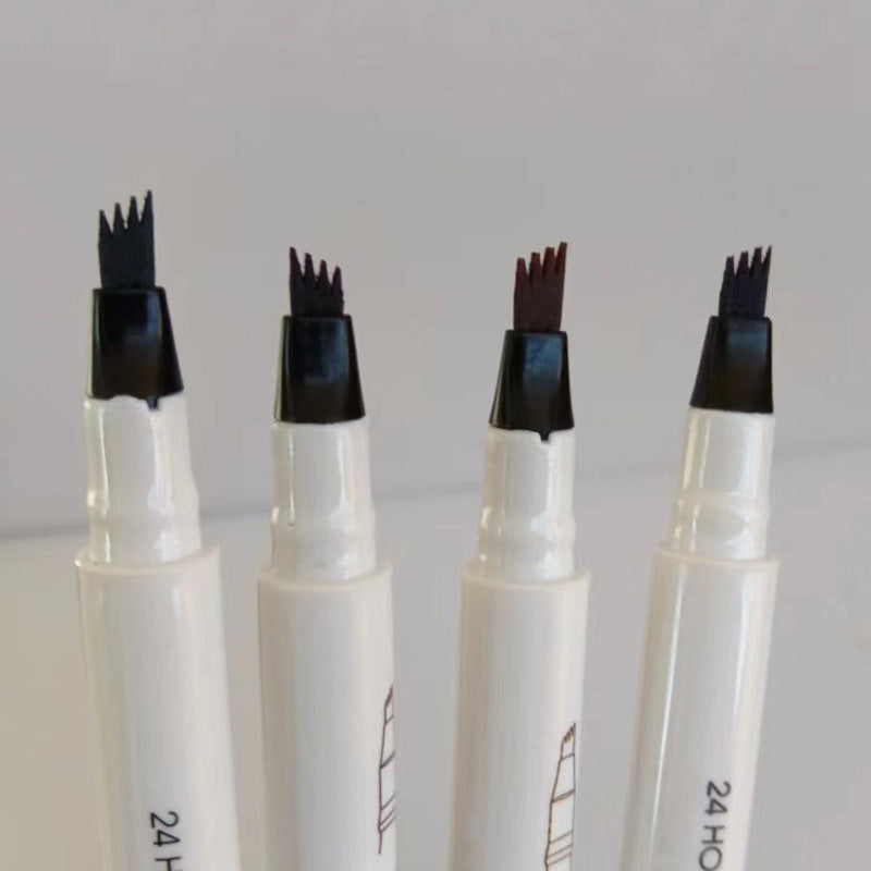 ⏳Zeitlich begrenztes Angebot⏳ Flüssiger Augenbrauenstift mit 4-fach-Spitze – feine Härchenstriche, 4 Farbtöne, 1,5 ml