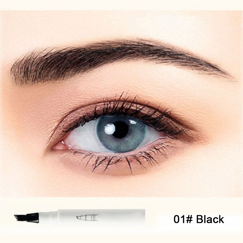 ⏳Zeitlich begrenztes Angebot⏳ Flüssiger Augenbrauenstift mit 4-fach-Spitze – feine Härchenstriche, 4 Farbtöne, 1,5 ml
