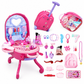 💝 LIMITIERTES ANGEBOT 50% RABATT! ✨ Kinder Schminkkoffer mit Spiel-Schminktisch – 3-in-1, Rollenspiel, tragbar 🎀