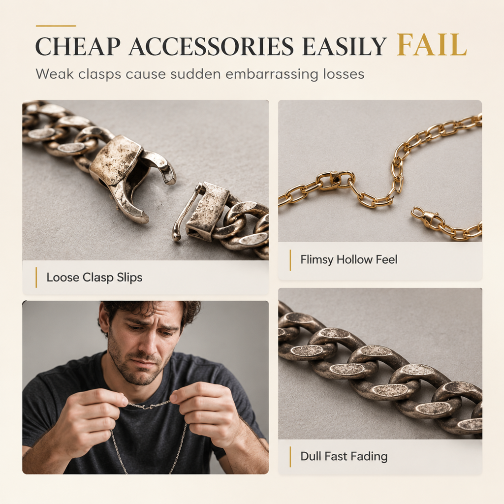 ⛓️ LIMITIERTES ANGEBOT 50% RABATT! ✨ Herren Sandgold-Armband – Massivmessing, matt sandgestrahlt, Uhrverschluss 💪
