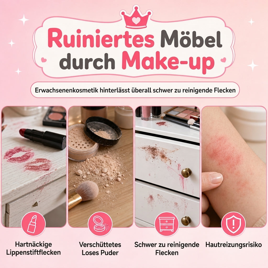💖 LIMITIERTES ANGEBOT 50% RABATT! ✨ Rosa Kinder-Make-up-Set – Sicher, Waschbar, Ideal als Geschenk 👧
