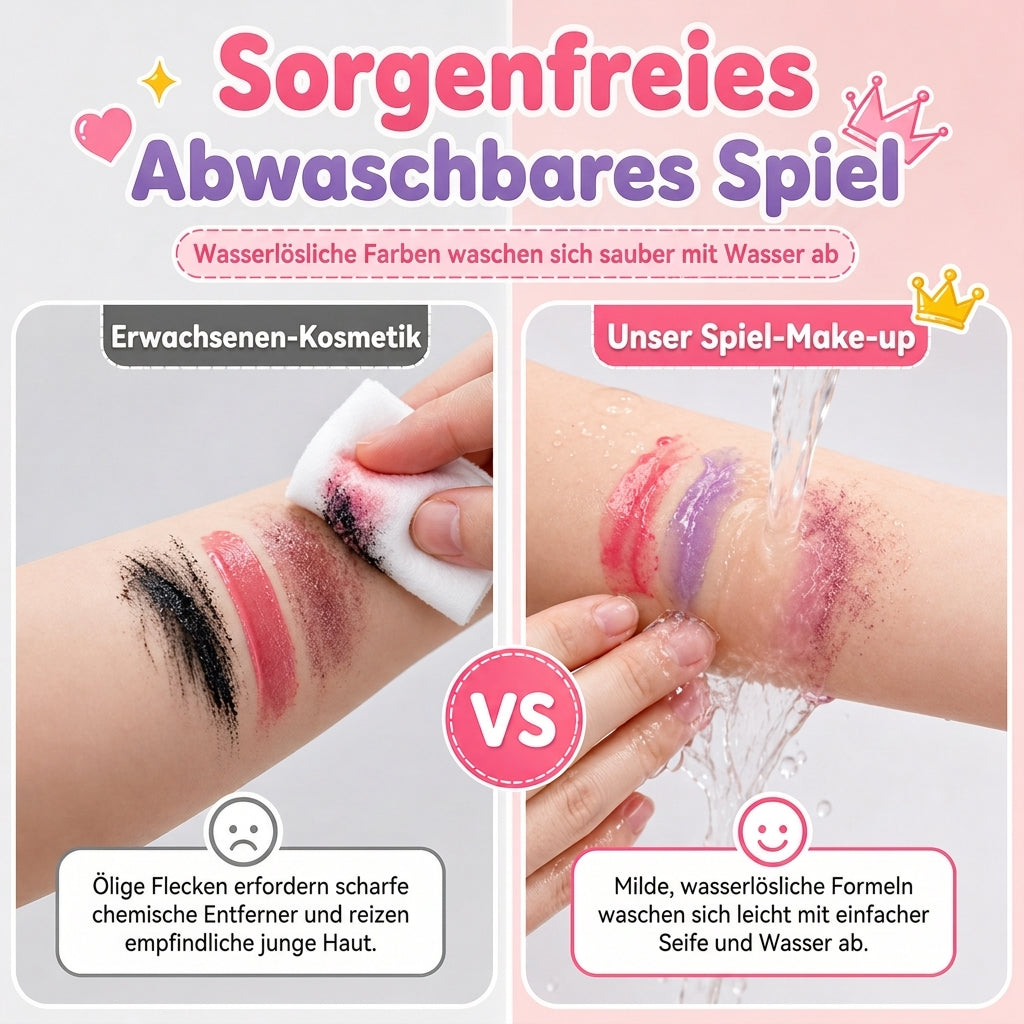 💖 LIMITIERTES ANGEBOT 50% RABATT! ✨ Rosa Kinder-Make-up-Set – Sicher, Waschbar, Ideal als Geschenk 👧