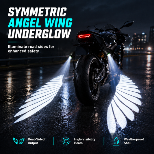 🏍️ LIMITIERTES ANGEBOT 50% RABATT! ✨ LED-Engelsflügel-Projektoren fürs Motorrad – Scharfe Projektion, Mehr Sicherheit, Auffälliger Stil ✨