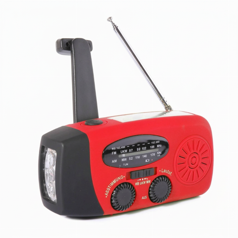 🏕️ LIMITIERTES ANGEBOT 50% RABATT! ✨ Solar-Notfallradio – Kurbelbetrieb, Licht, Powerbank 📻