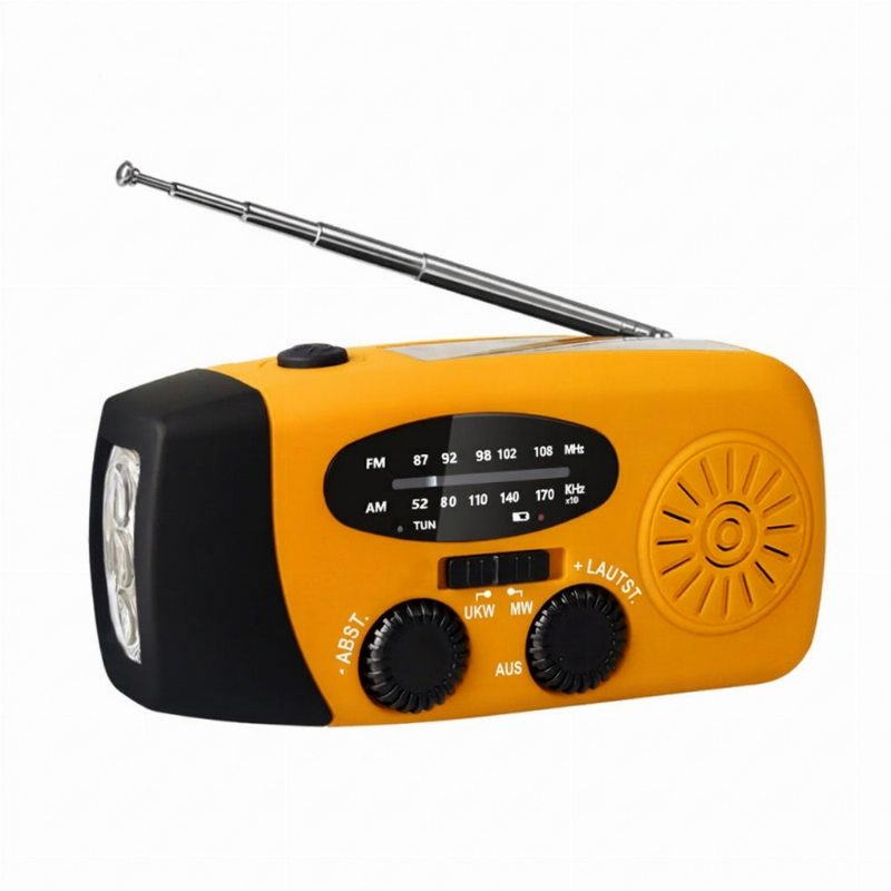 🏕️ LIMITIERTES ANGEBOT 50% RABATT! ✨ Solar-Notfallradio – Kurbelbetrieb, Licht, Powerbank 📻