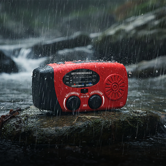 🏕️ LIMITIERTES ANGEBOT 50% RABATT! ✨ Solar-Notfallradio – Kurbelbetrieb, Licht, Powerbank 📻