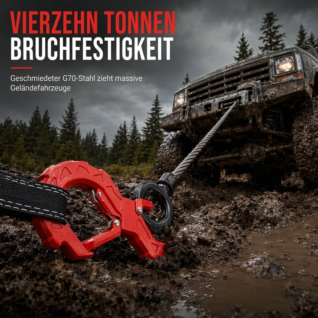 🚛 LIMITIERTES ANGEBOT 50% RABATT! ⚒️ S-förmiger geschmiedeter Tauwerkshaken – Sicherheitsverschluss, hochbelastbar, wetterfest 🛡️