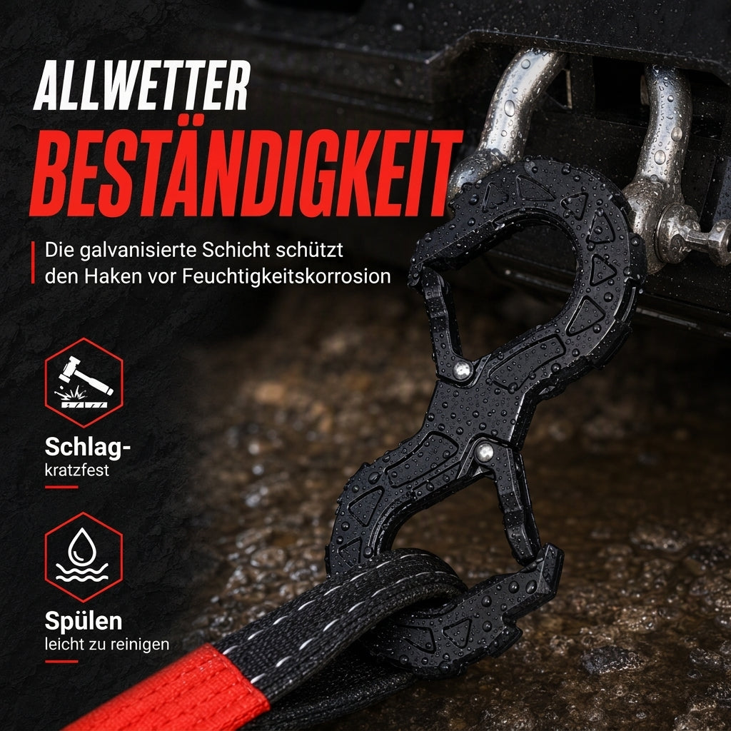 🚛 LIMITIERTES ANGEBOT 50% RABATT! ⚒️ S-förmiger geschmiedeter Tauwerkshaken – Sicherheitsverschluss, hochbelastbar, wetterfest 🛡️