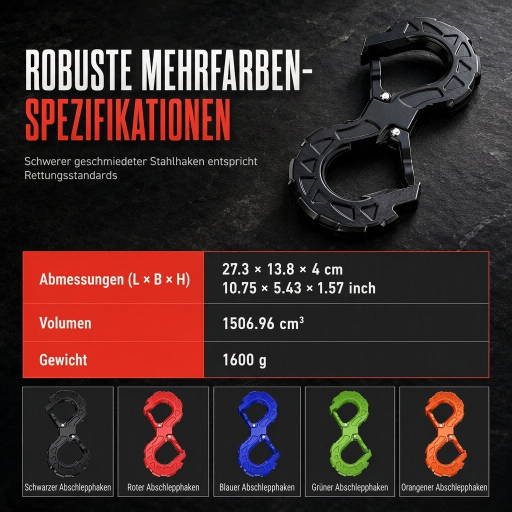 🚛 LIMITIERTES ANGEBOT 50% RABATT! ⚒️ S-förmiger geschmiedeter Tauwerkshaken – Sicherheitsverschluss, hochbelastbar, wetterfest 🛡️