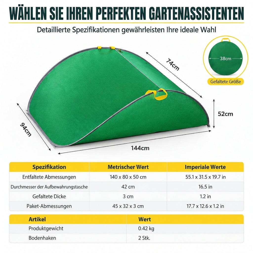 🍂 LIMITIERTES ANGEBOT 50% RABATT! ✨ Tragbarer Pop-up-Laubsammler – Wiederverwendbar, Stabil, Einfach Verstauen 🧺