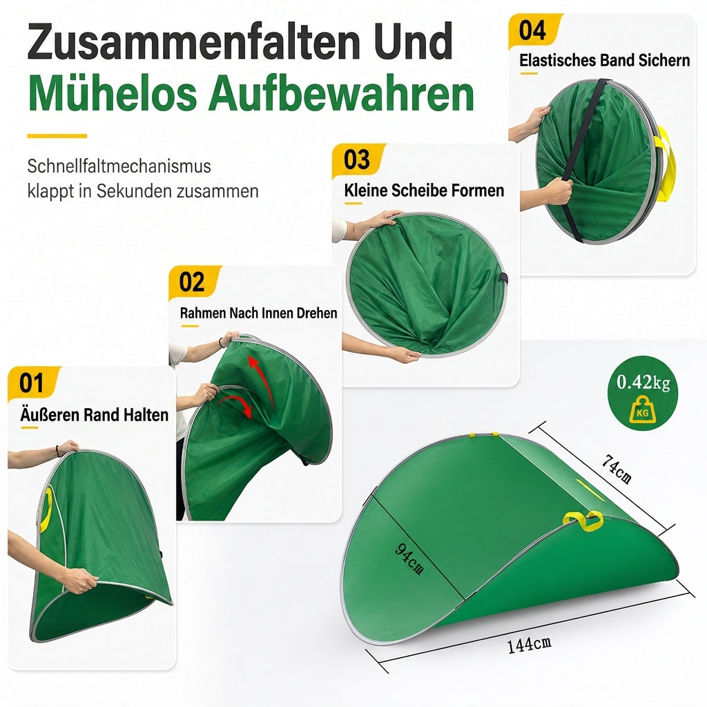 🍂 LIMITIERTES ANGEBOT 50% RABATT! ✨ Tragbarer Pop-up-Laubsammler – Wiederverwendbar, Stabil, Einfach Verstauen 🧺