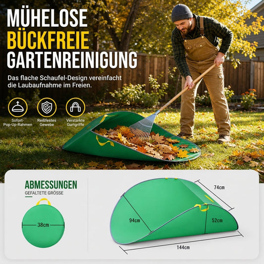 🍂 LIMITIERTES ANGEBOT 50% RABATT! ✨ Tragbarer Pop-up-Laubsammler – Wiederverwendbar, Stabil, Einfach Verstauen 🧺