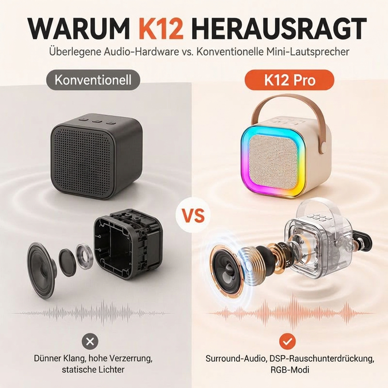 🎤 LIMITIERTES ANGEBOT 50% RABATT! ✨ Mini-Karaoke-Maschine für Kinder – LED-Lichter, Stimmeffekte, Tragbar 🎉