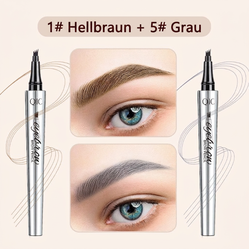 50% RABATT🧡3D-Wasserfester Microblading Augenbrauenstift mit 4-zackiger Spitze