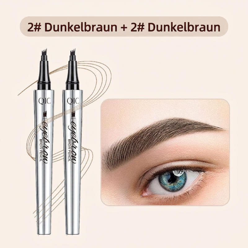 50% RABATT🧡3D-Wasserfester Microblading Augenbrauenstift mit 4-zackiger Spitze