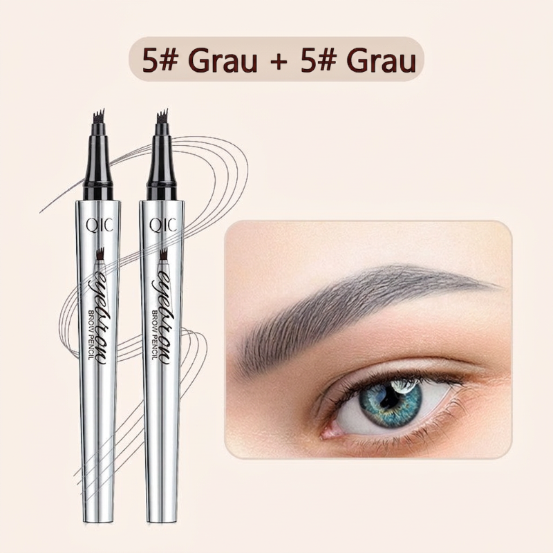 50% RABATT🧡3D-Wasserfester Microblading Augenbrauenstift mit 4-zackiger Spitze