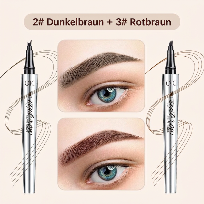 50% RABATT🧡3D-Wasserfester Microblading Augenbrauenstift mit 4-zackiger Spitze