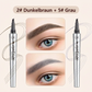 50% RABATT🧡3D-Wasserfester Microblading Augenbrauenstift mit 4-zackiger Spitze