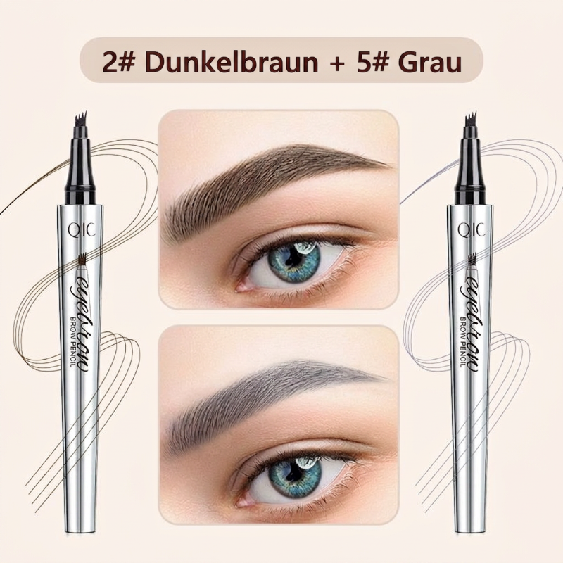 50% RABATT🧡3D-Wasserfester Microblading Augenbrauenstift mit 4-zackiger Spitze