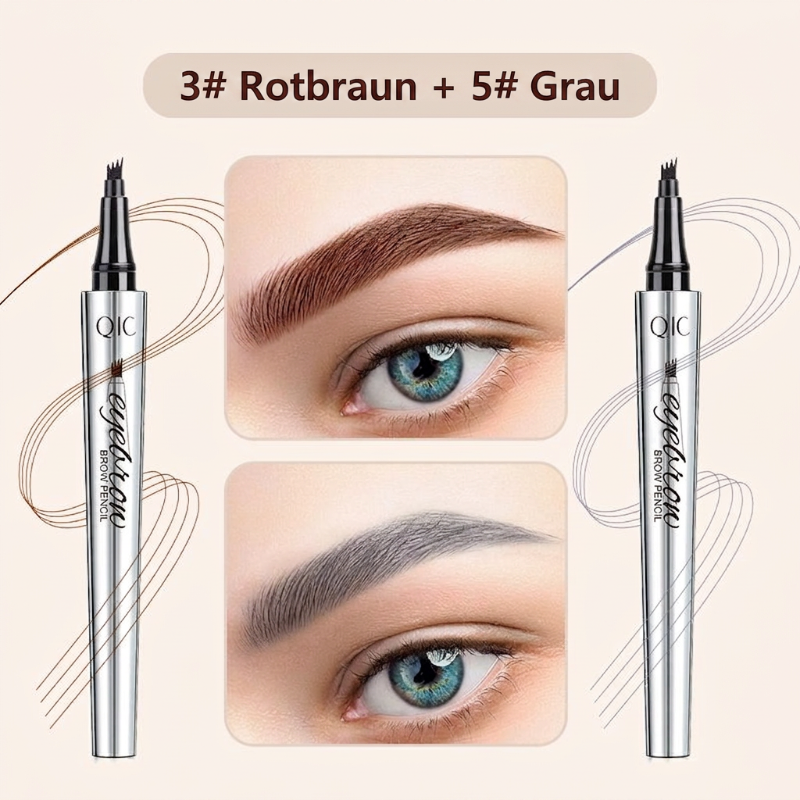 50% RABATT🧡3D-Wasserfester Microblading Augenbrauenstift mit 4-zackiger Spitze
