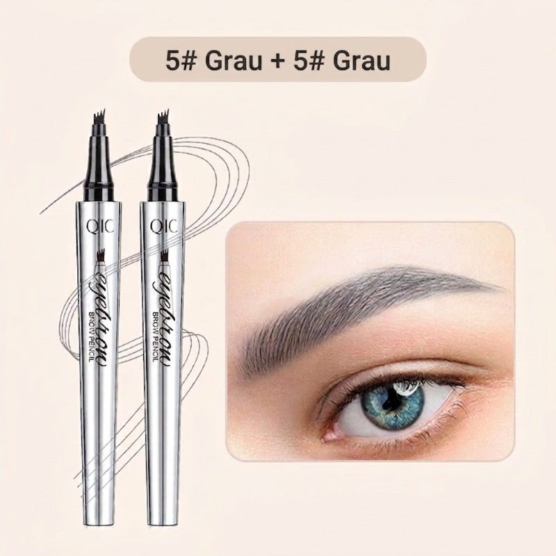 50% RABATT🧡3D-Wasserfester Microblading Augenbrauenstift mit 4-zackiger Spitze