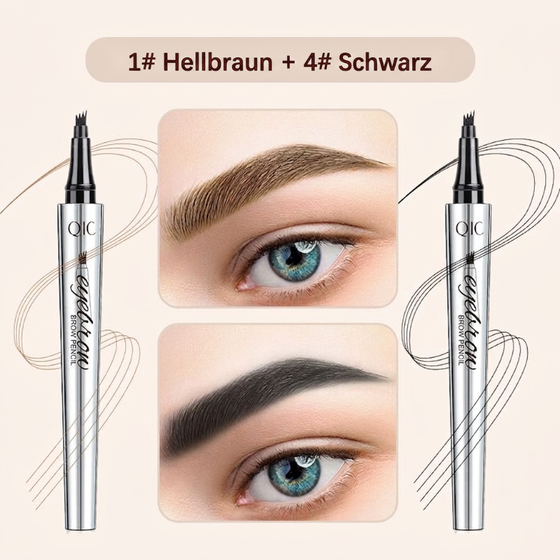 50% RABATT🧡3D-Wasserfester Microblading Augenbrauenstift mit 4-zackiger Spitze