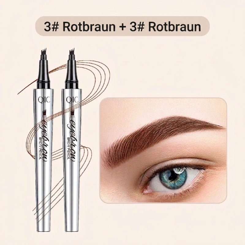 50% RABATT🧡3D-Wasserfester Microblading Augenbrauenstift mit 4-zackiger Spitze