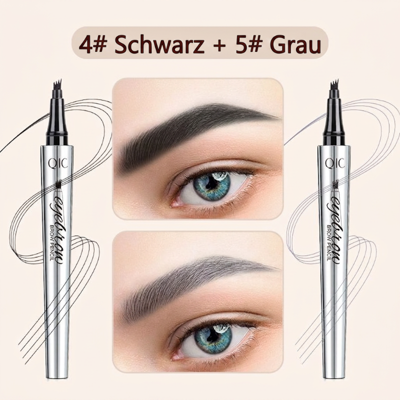 50% RABATT🧡3D-Wasserfester Microblading Augenbrauenstift mit 4-zackiger Spitze